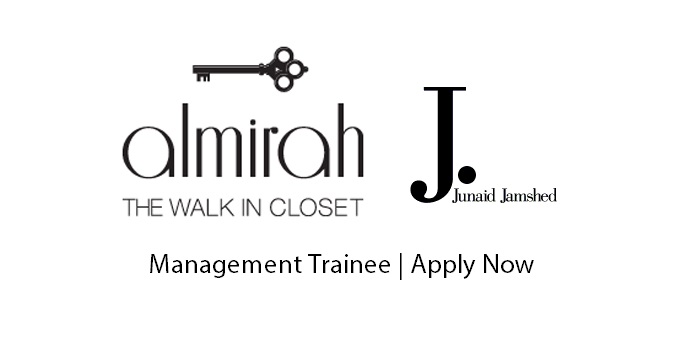 J Junaid Jamshed Almirah Jobs Management Trainee