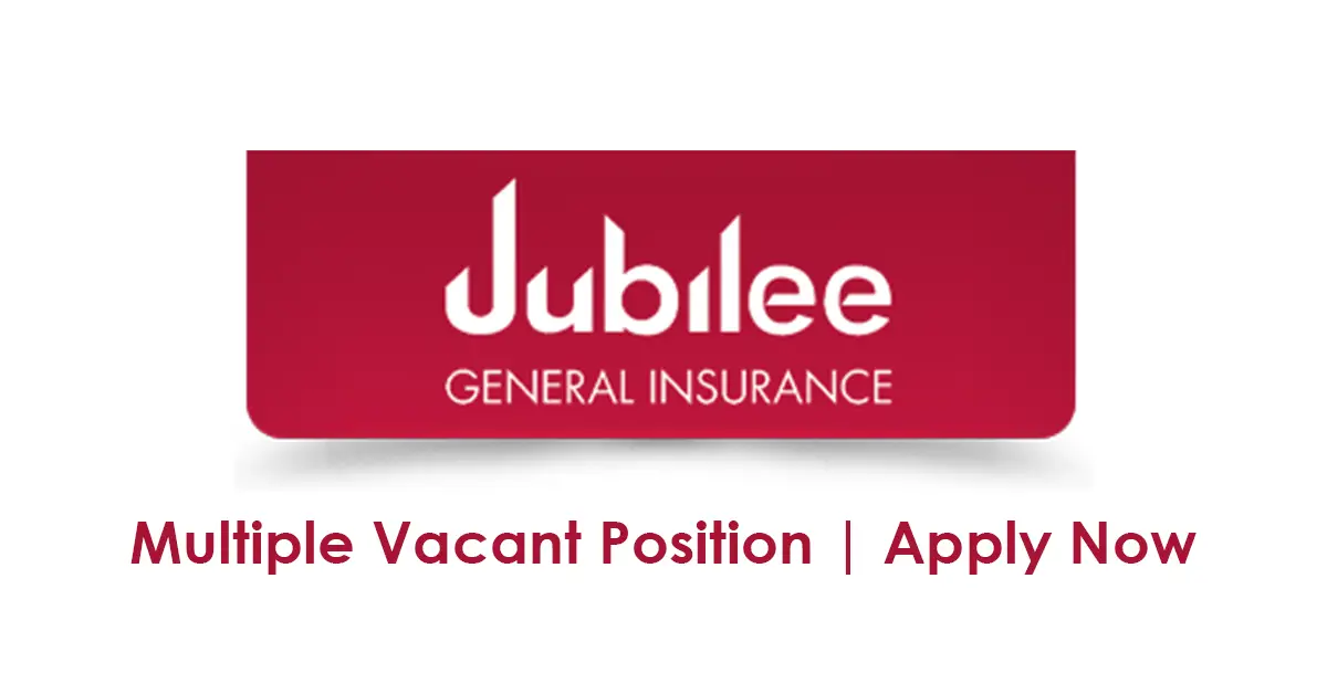 Jubilee General Insurance Pvt Ltd Jobs April 2023 7338