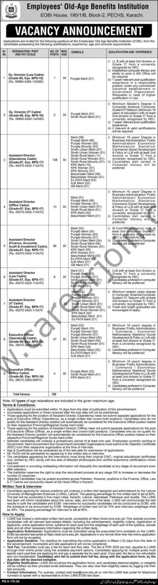 Employees Old Age Benefits Institution Jobs 21 July 2024 Express 1