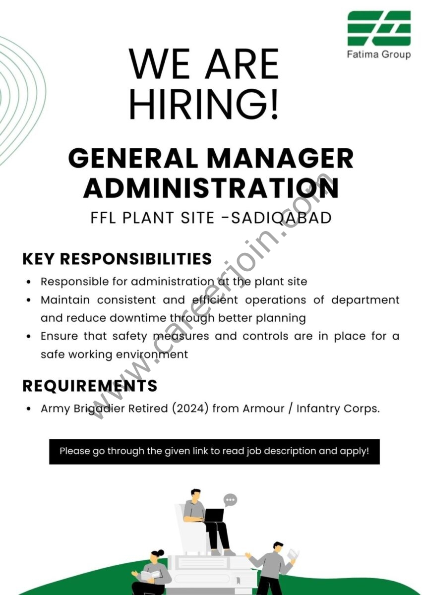 Fatima Group Jobs General Manager Administration 1