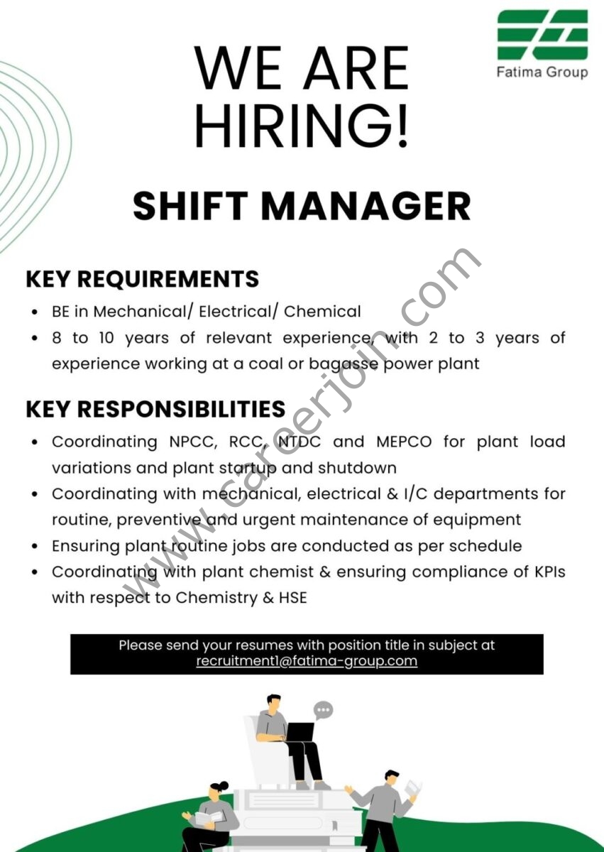 Fatima Group Jobs Shift Manager  1