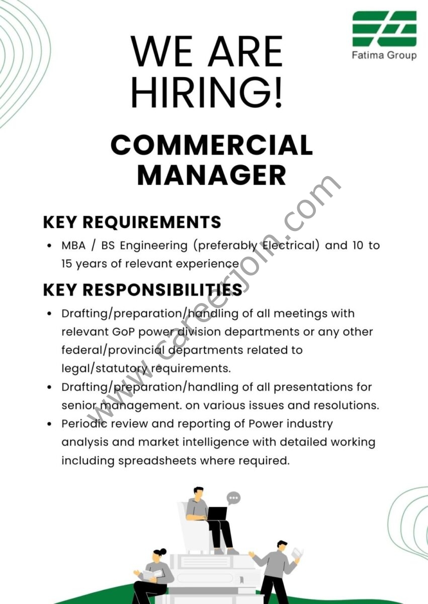 Fatima Group Jobs Commercial Manager 1