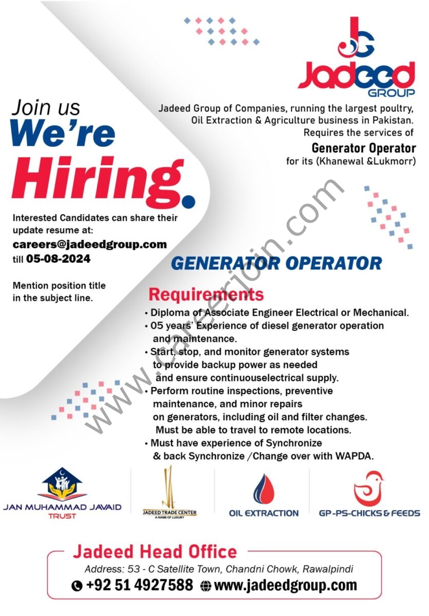 Jadeed Group of Companies Jobs August 2024 2