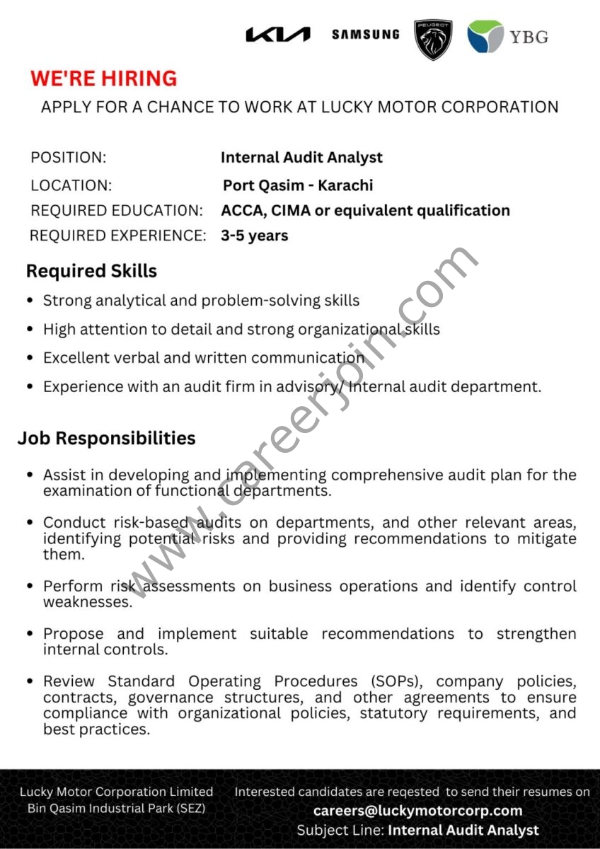 Lucky Motor Corporation Jobs July 2024 1