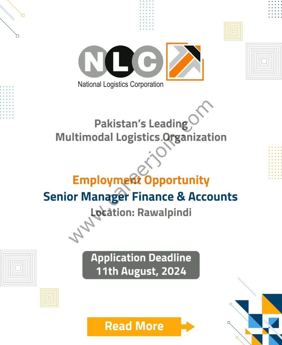 National Logistics Corporation NLC Jobs Senior Manager Finance & Accounts 1