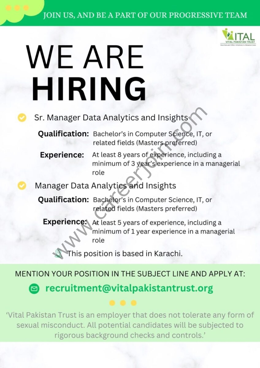 Vital Pakistan Trust Jobs July 2024 1