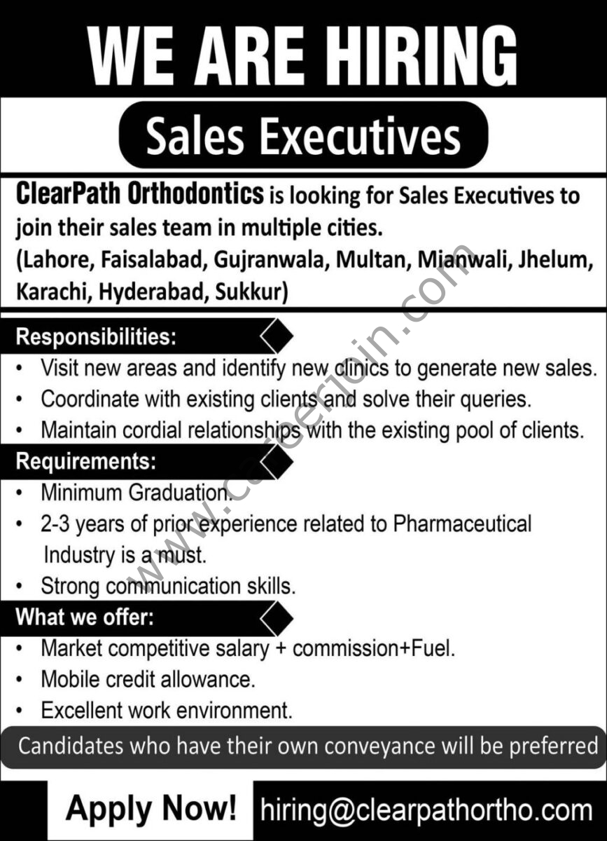 ClearPath Orthodontics Jobs 25 August 2024 Express 1