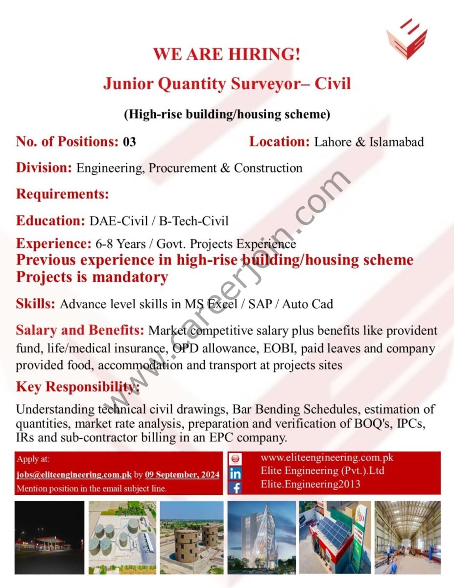 Elite Engineering Pvt Ltd Jobs September 2024 1