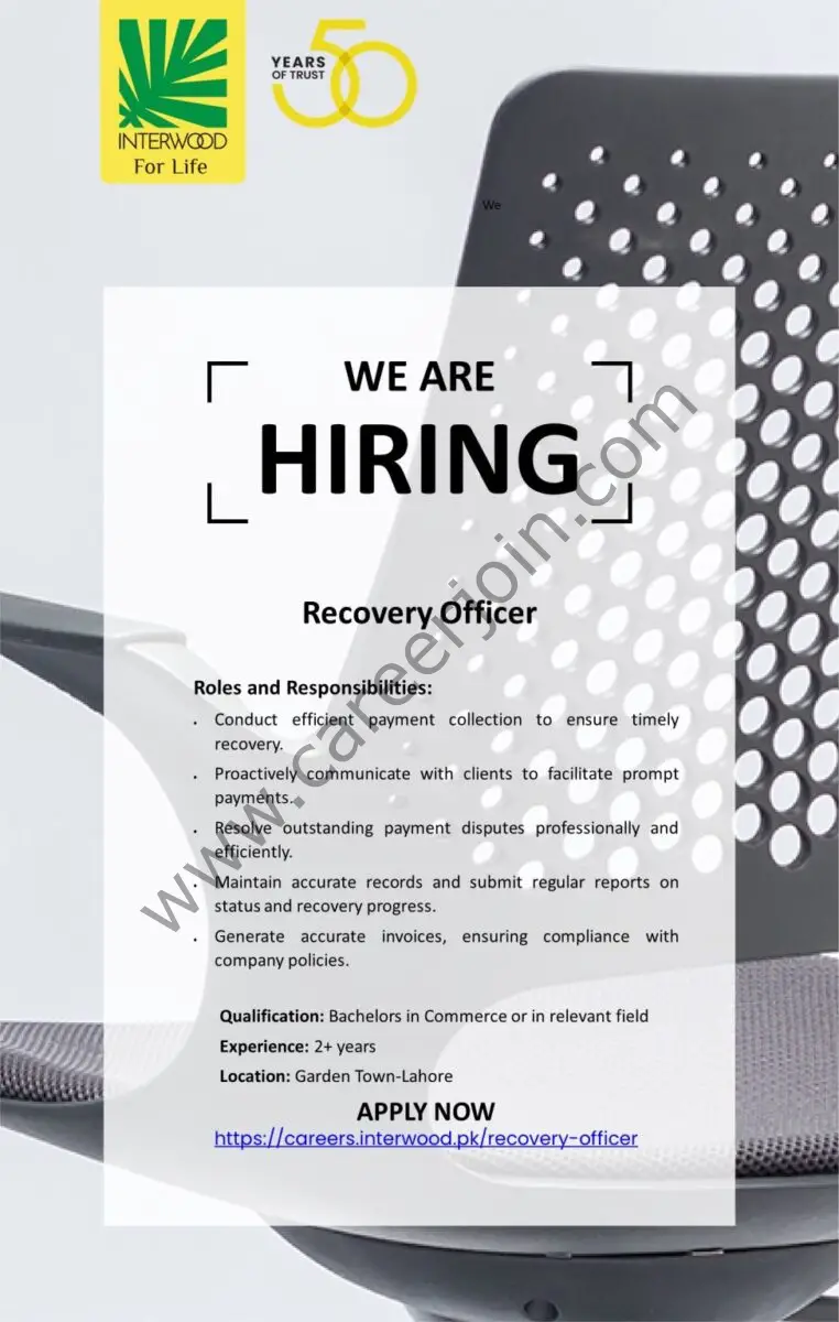 Interwood Mobel Pvt Ltd Jobs Recovery Officer 1