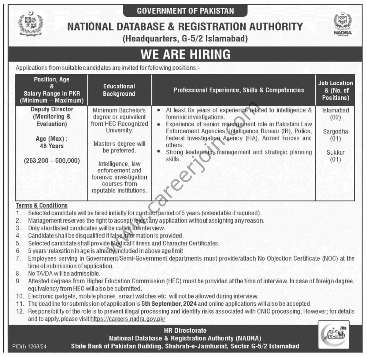 NADRA Jobs 23 August 2024 Dawn 1