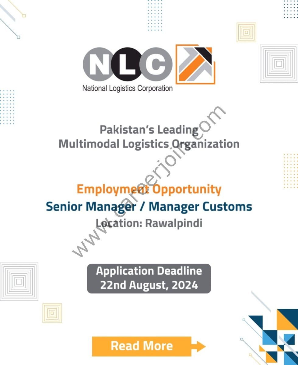 National Logistics Corporation NLC Jobs Senior Manager / Manager Customs 1