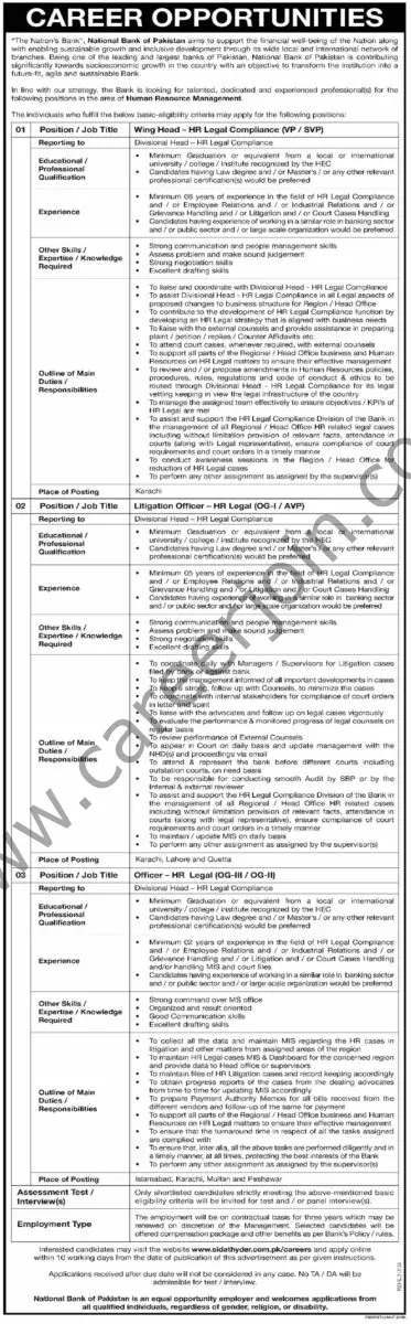 National Bank of Pakistan NBP Jobs 04 August 2024 Dawn 01 1