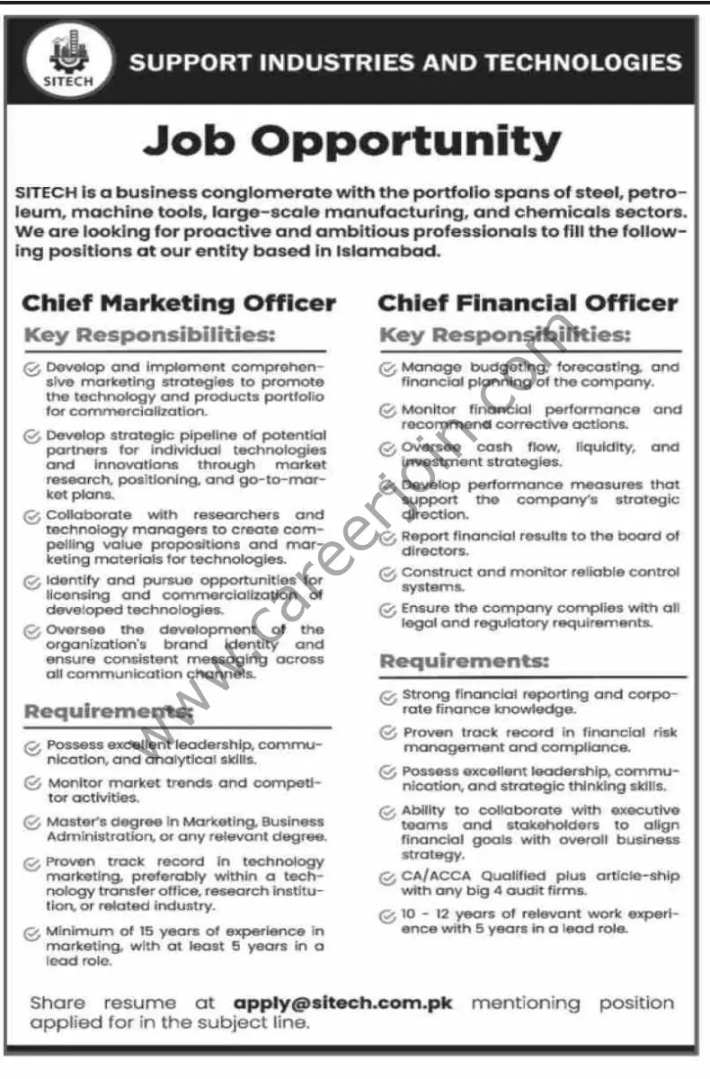 Support Industries & Technologies Jobs 11 August 2024 Dawn 1