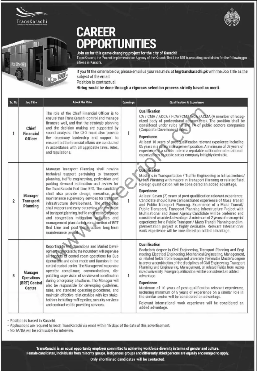 TransKarachi Jobs 31 July 2024 Dawn 1