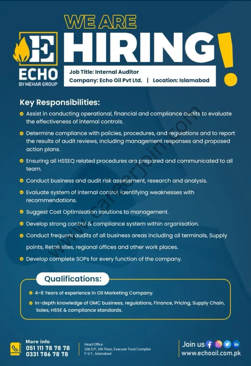  Echo Oil Pvt Ltd Jobs September 2024 1