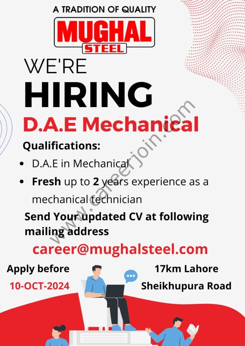 Mughal Steel Jobs October 2024 2