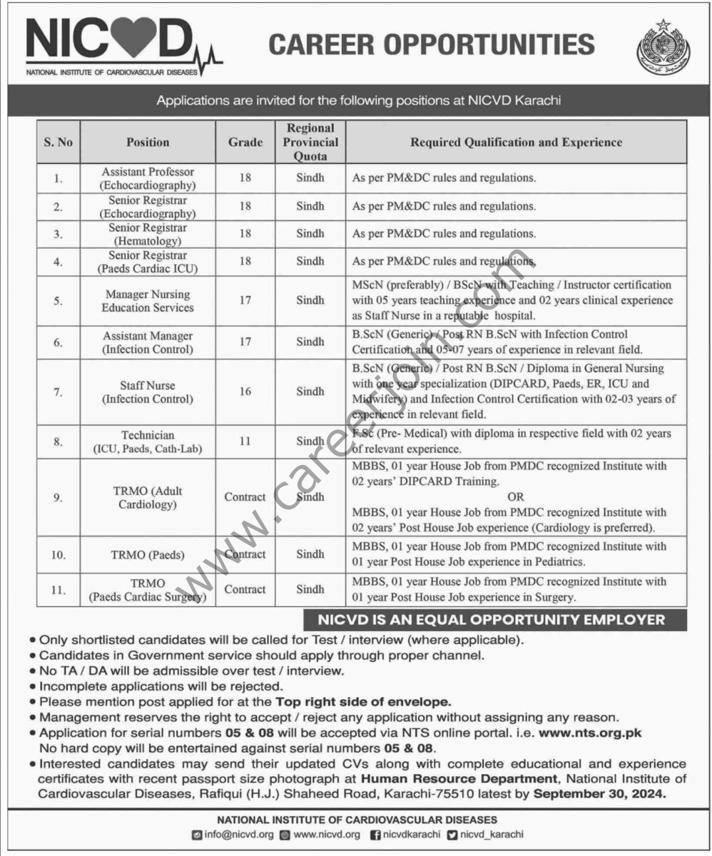 NICVD Jobs 15 September 2024 Dawn 1