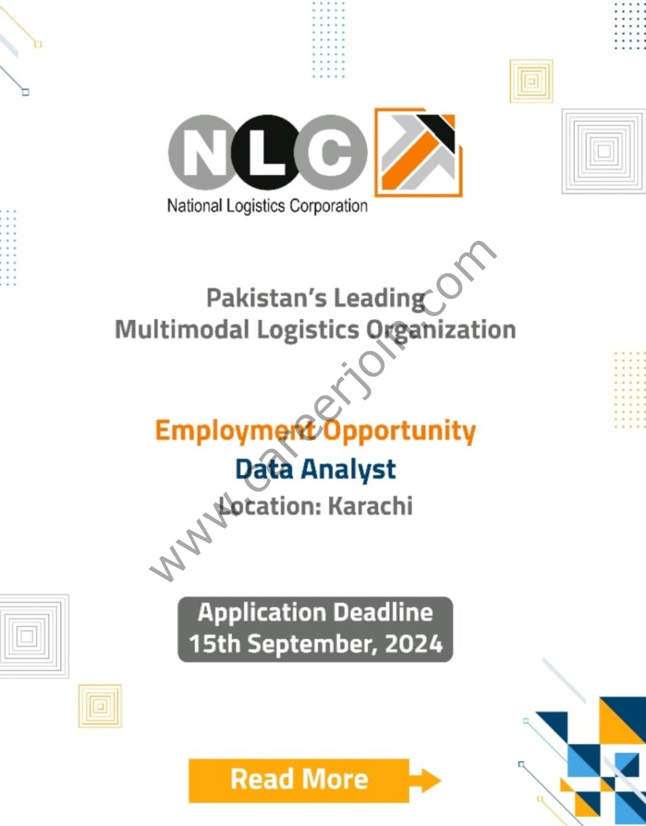  National Logistics Corporation NLC Jobs Data Analyst 1