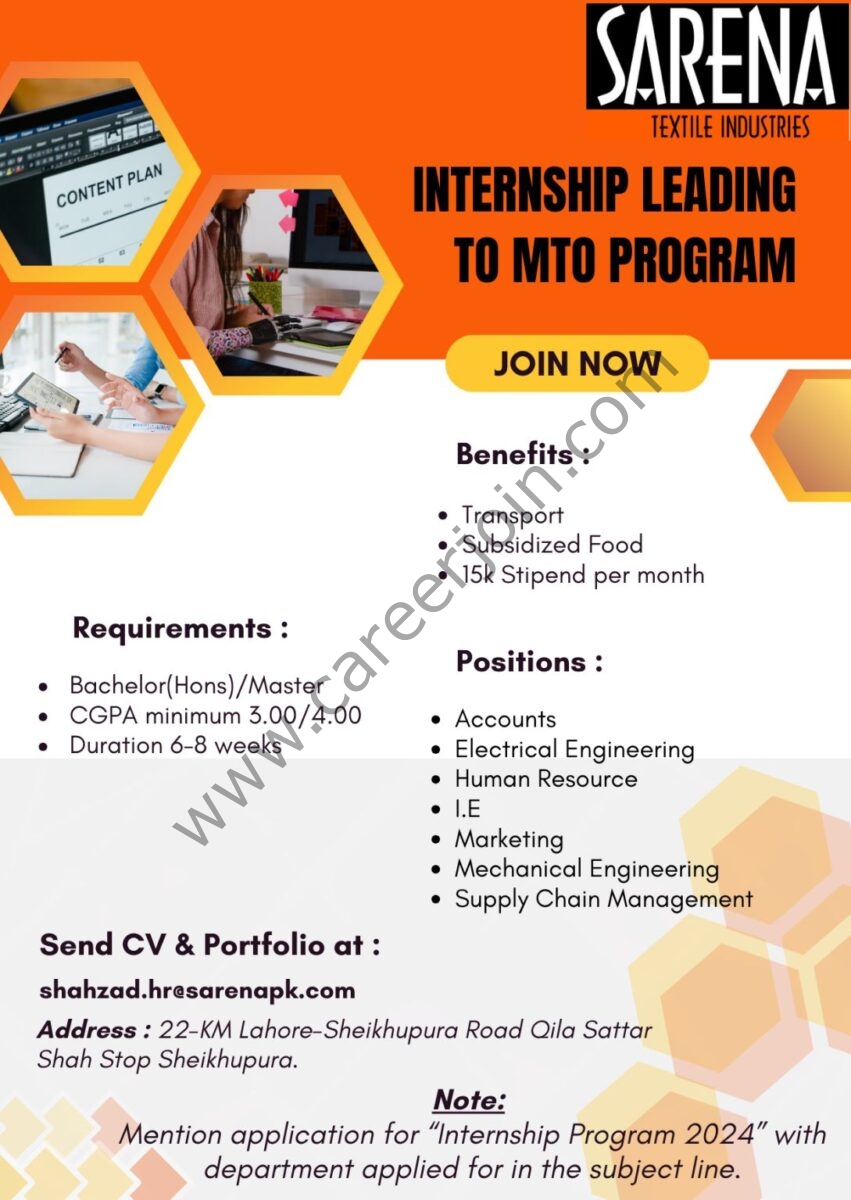 Sarena Textile Industries Pvt Ltd Internship September 2024 1