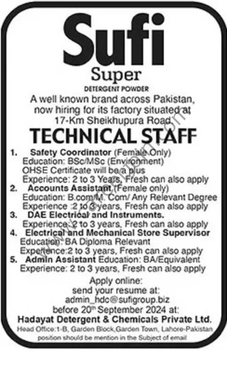 Sufi Super Jobs 08 September 2024 The News 1