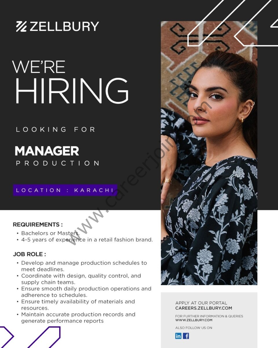 Zellbury Pakistan Jobs September 2024 3