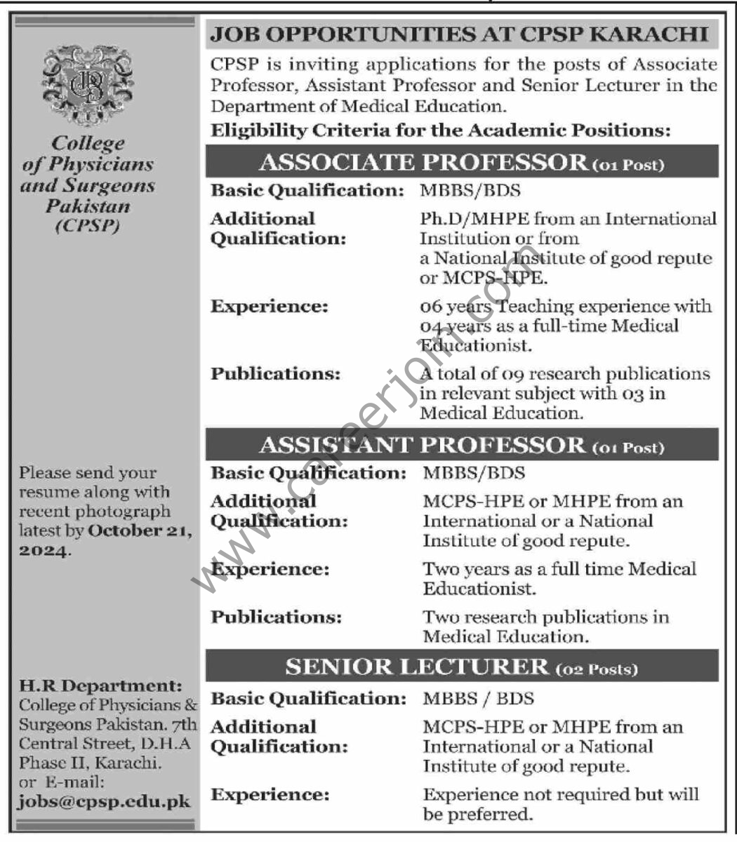 CPSP Jobs 06 October 2024 Dawn 1