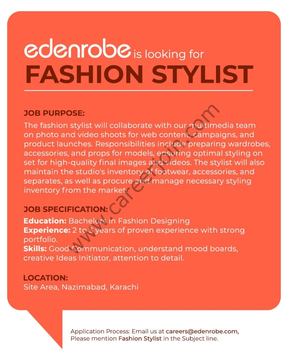 Edenrobe Jobs Fashion Stylist 1