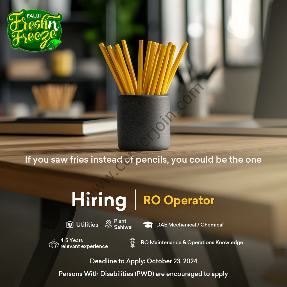 Fauji Fresh n Freeze Limited Jobs RO Operator 1