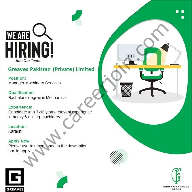 Greaves Pakistan Pvt Ltd Jobs October 2024 2