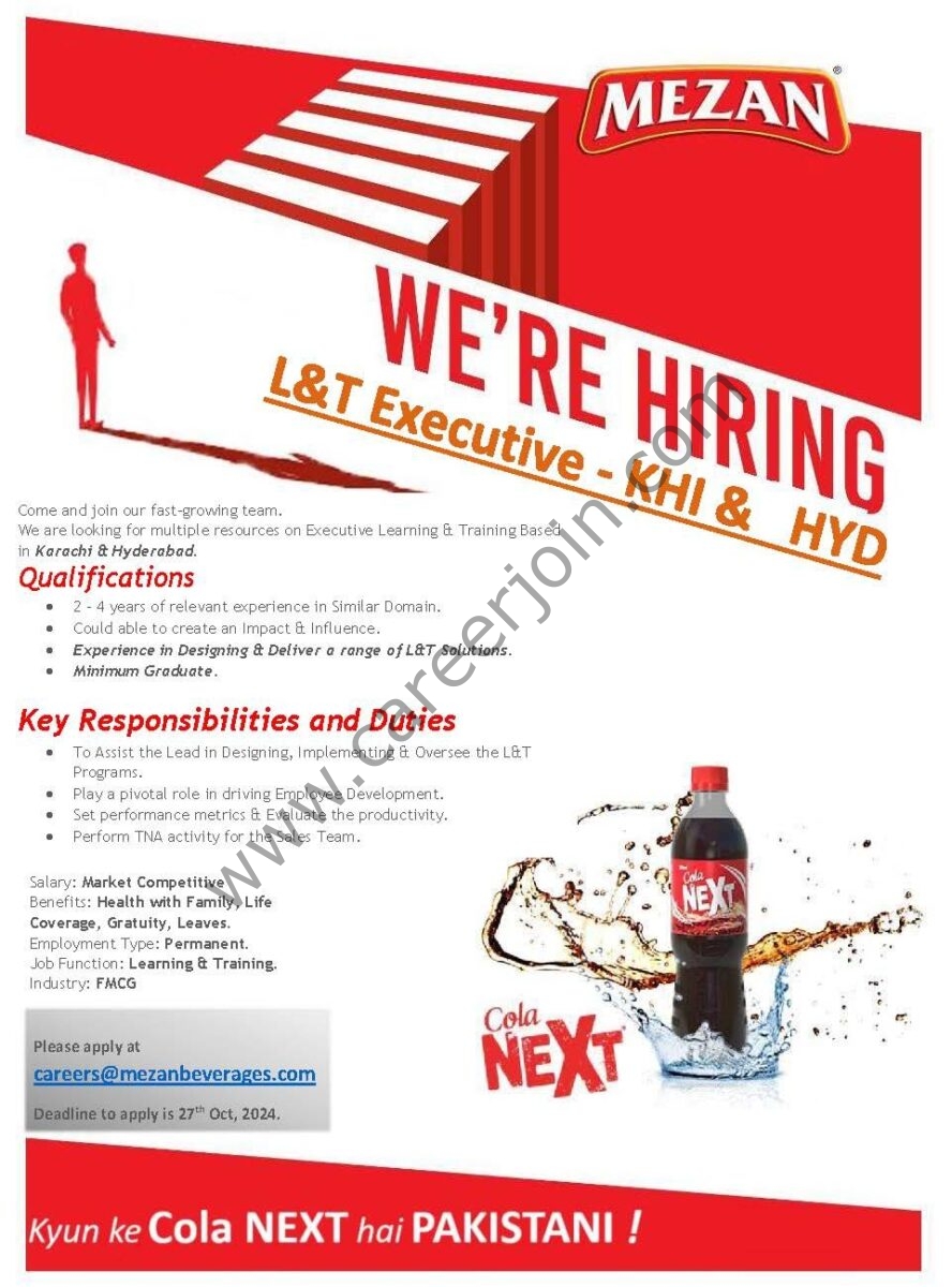 Mezan Beverages Pvt Ltd Jobs 16 October 2024 1