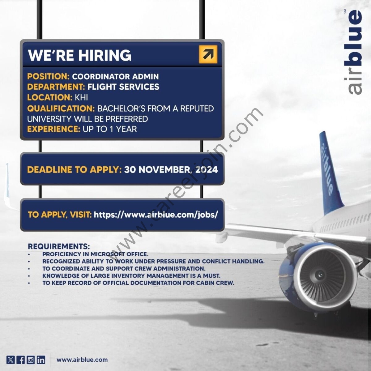 Airblue Jobs 19 November 2024 1