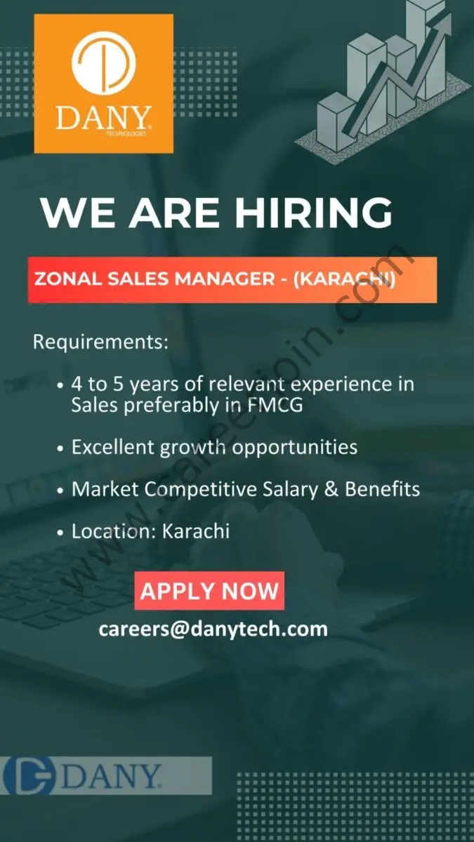 Dany Technologies Jobs Zonal Sales Manager  1