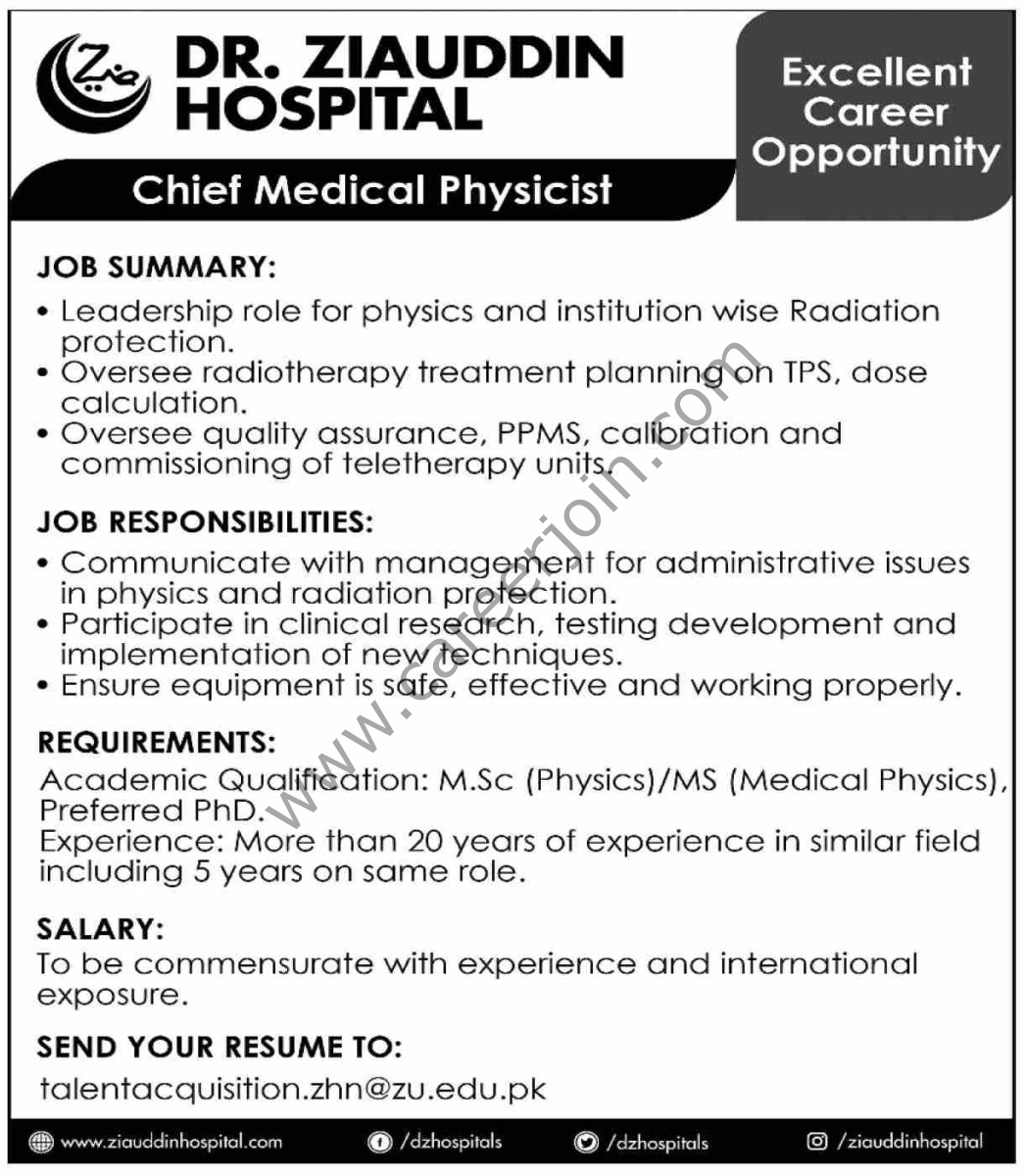 Dr Ziauddin Hospital Jobs 17 November 2024 Dawn 1