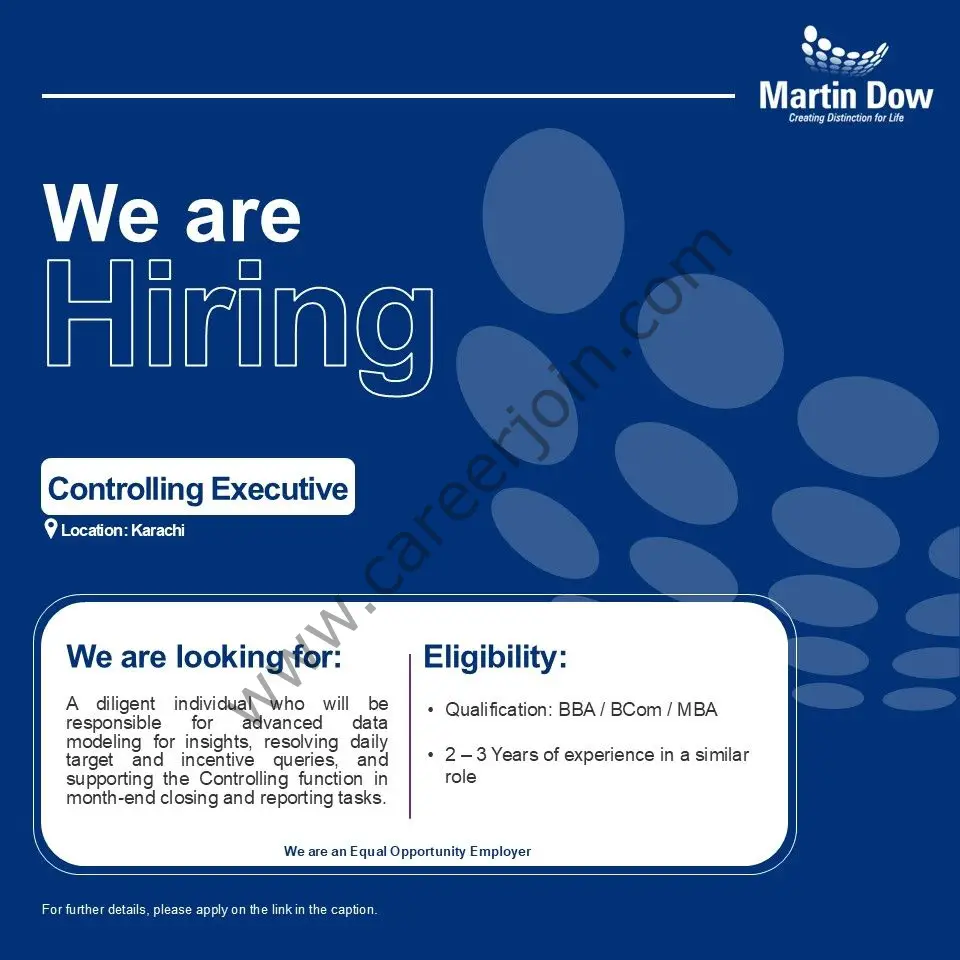 Martin Dow Limited Jobs 19 November 2024 1