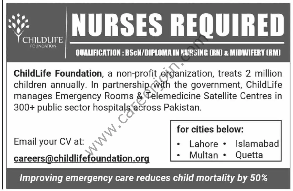 Childlife Foundation Jobs 29 December 2024 Dawn 1