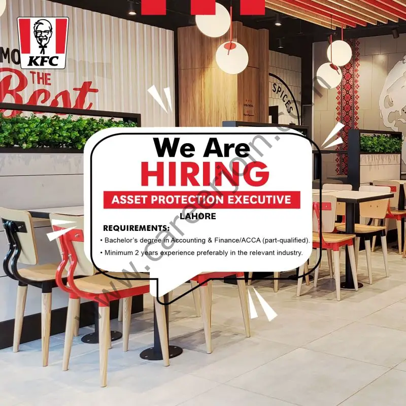 KFC Pakistan Jobs Asset Protection Executive 1