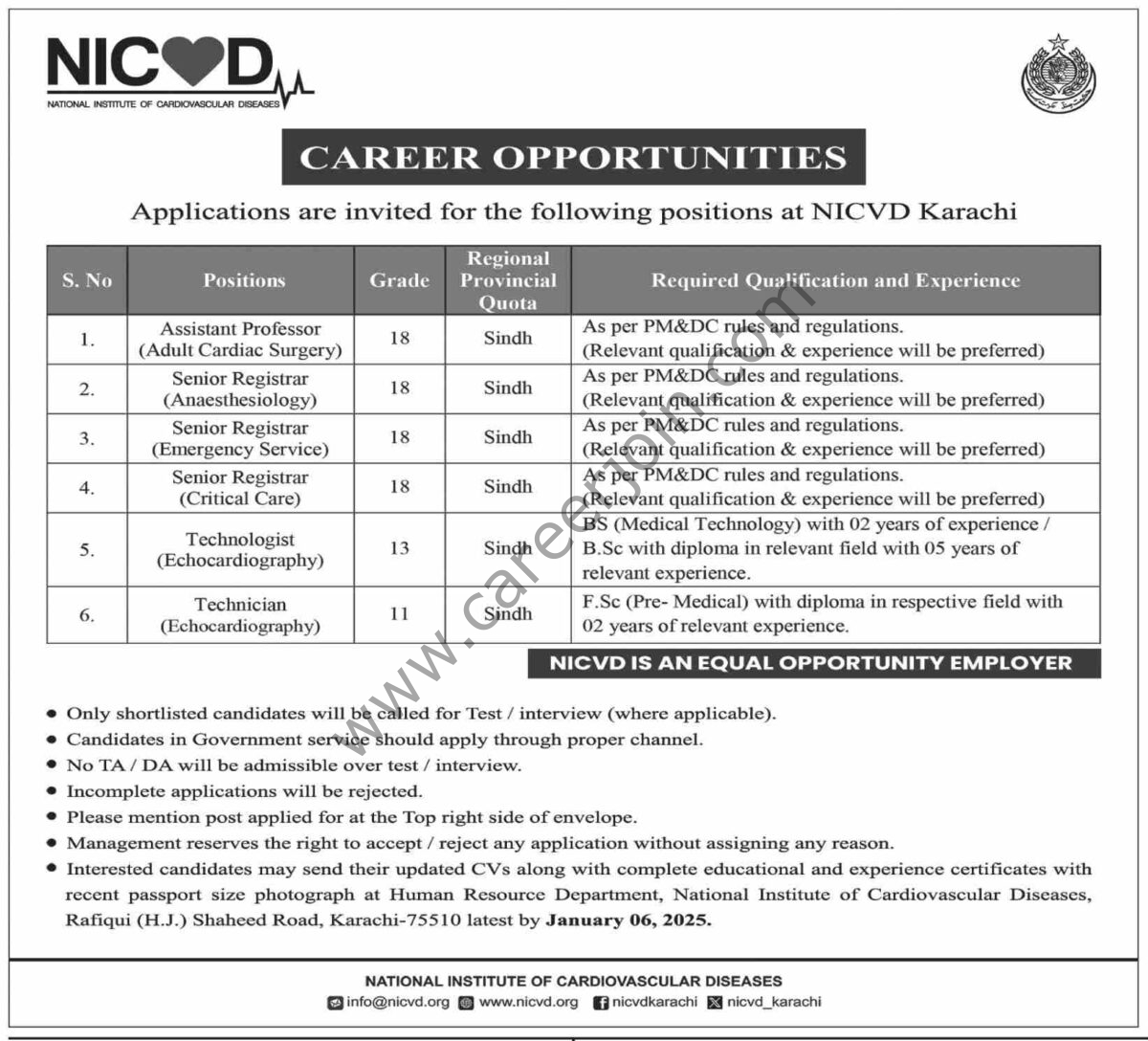 NICVD Jobs 22 December 2024 Dawn 1