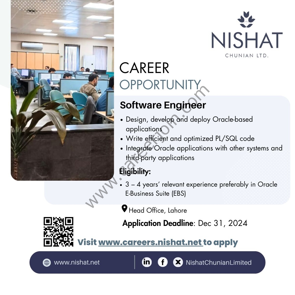 Nishat Chunian Ltd Jobs Software Engineer 1