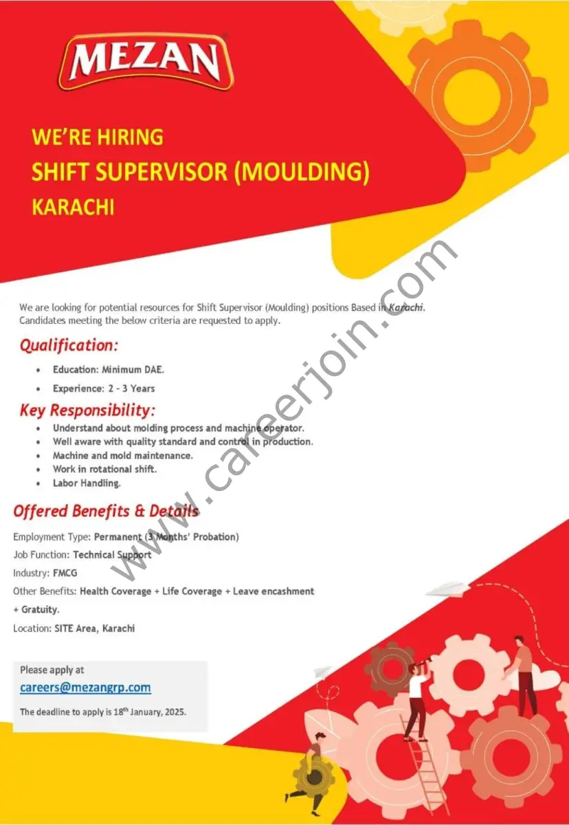 Mezan Group Jobs Moulding Supervisor 1