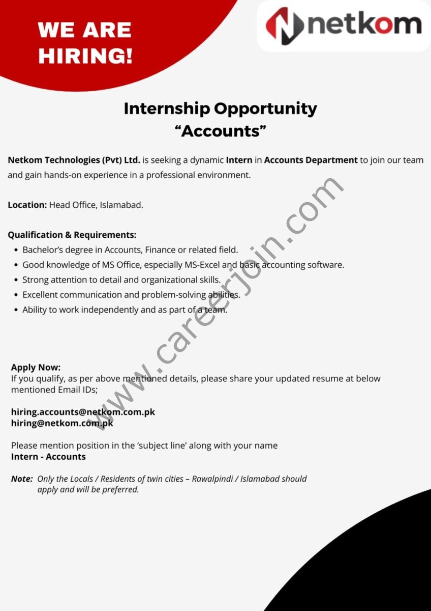 Netkom Technologies Pvt Ltd Internship January 2025 1