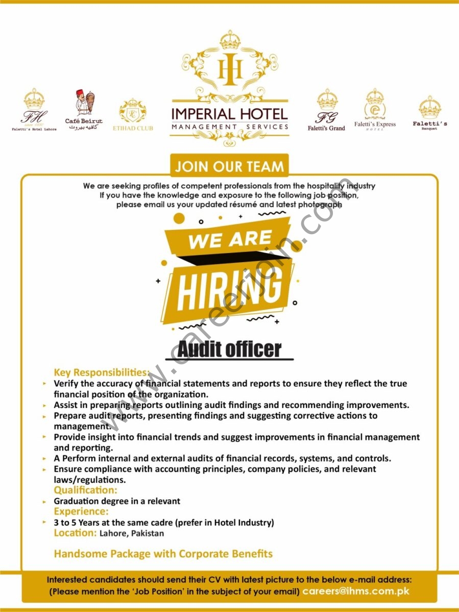 Imperial Hotel Management Services Jobs February 2025 2