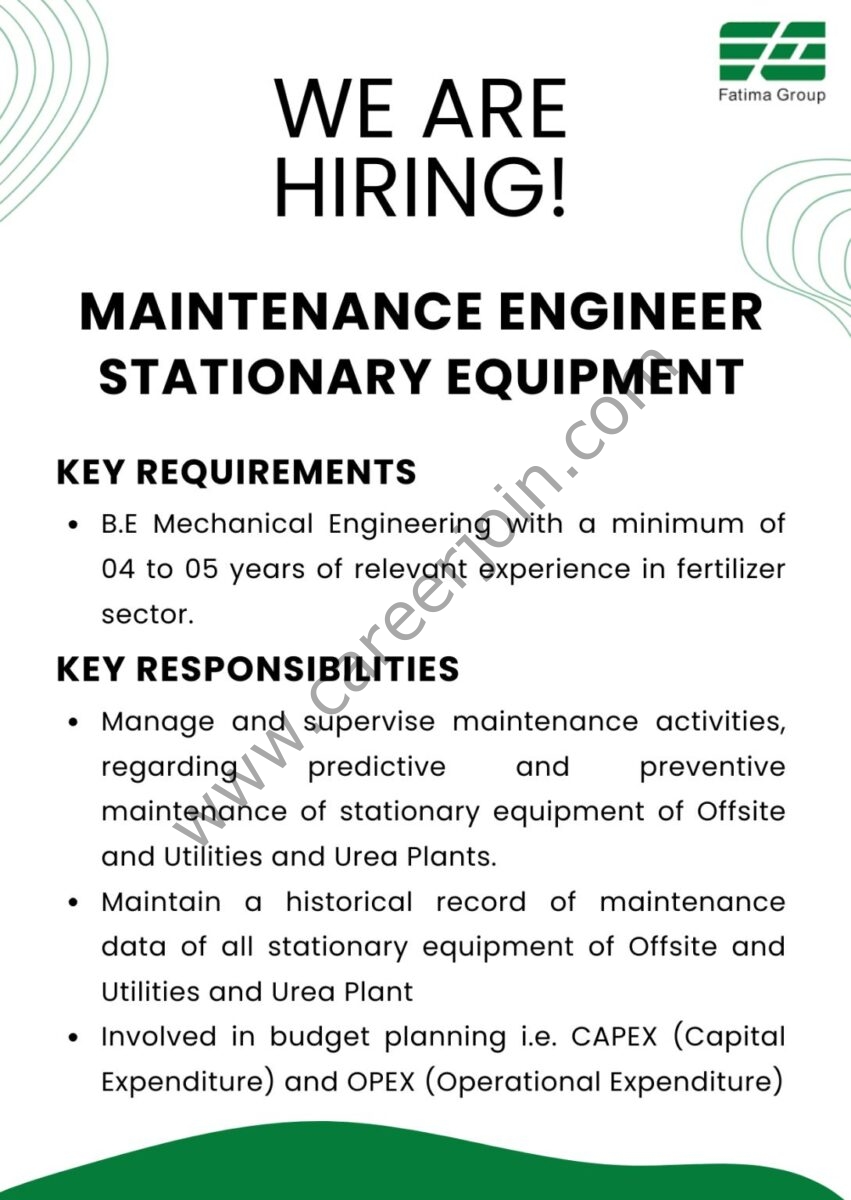 Fatima Group Jobs February 2025 1