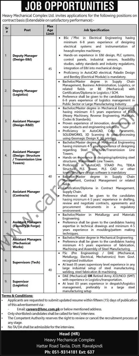 Heavy Mechanical Complex Ltd Jobs 09 February 2025 Express 1