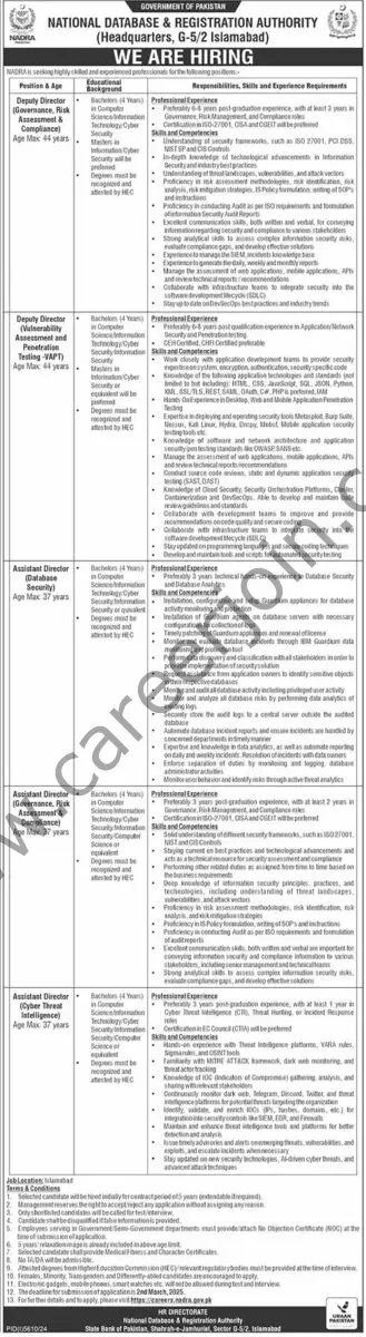 NADRA Jobs 16 February 2025 The News 1