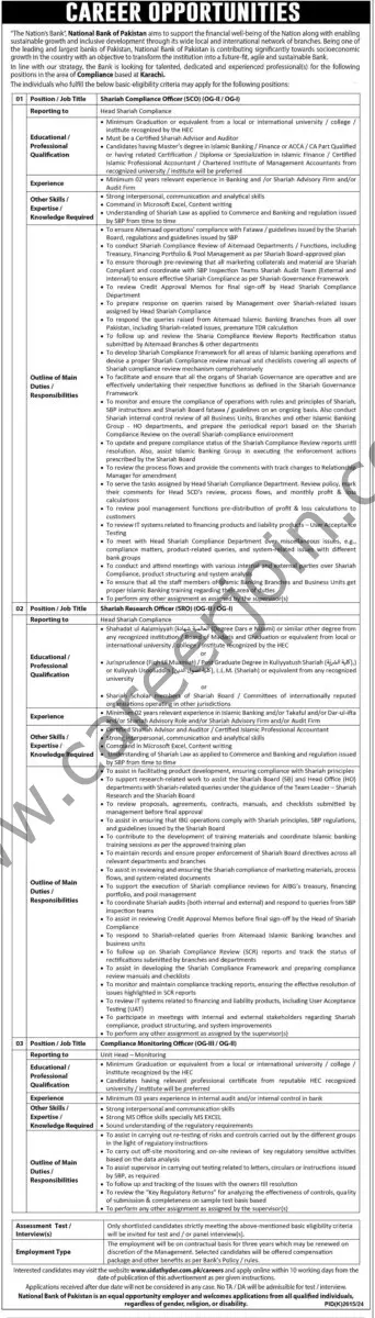 National Bank Pakistan NBP Jobs 23 February 2025 Express Tribune 1