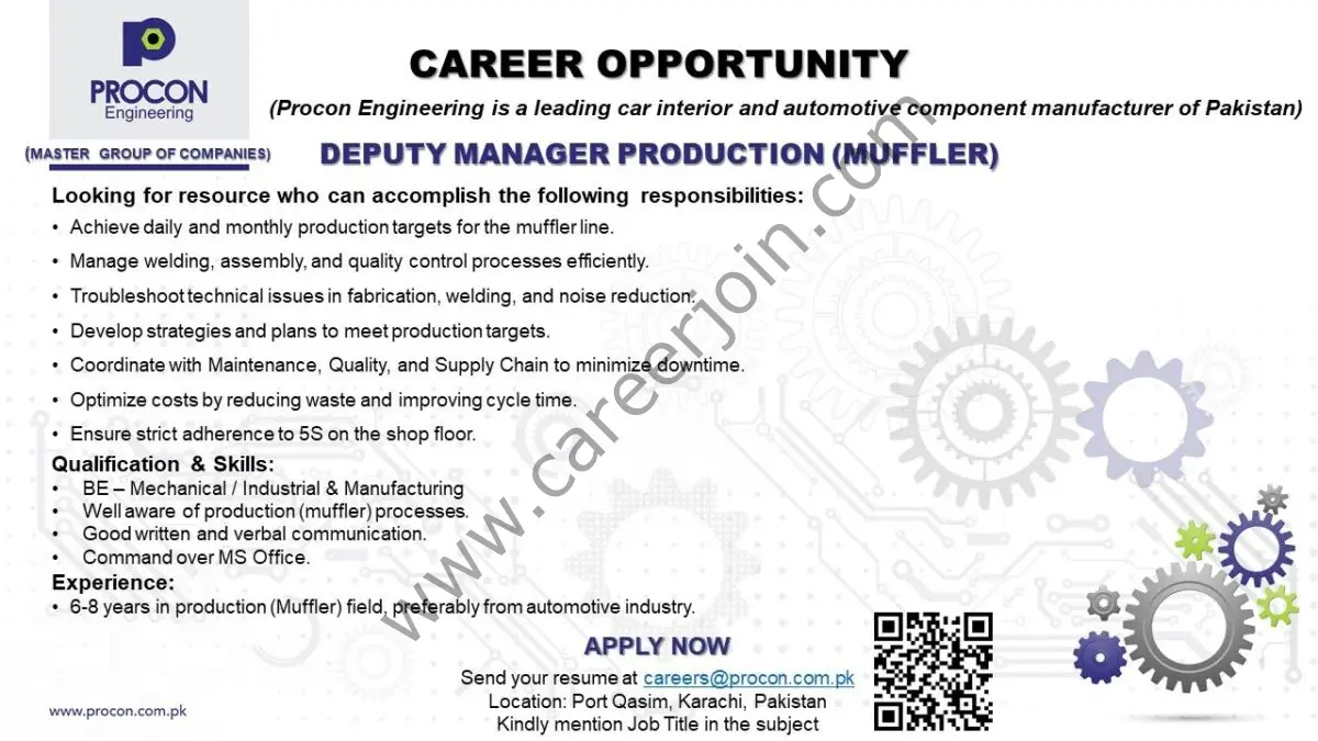 Procon Engineering Pvt Ltd Jobs 10 February 2025 1