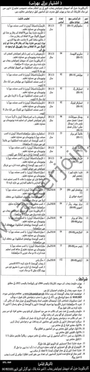 Special Education Department Punjab Jobs 13 February 2025 Express 1