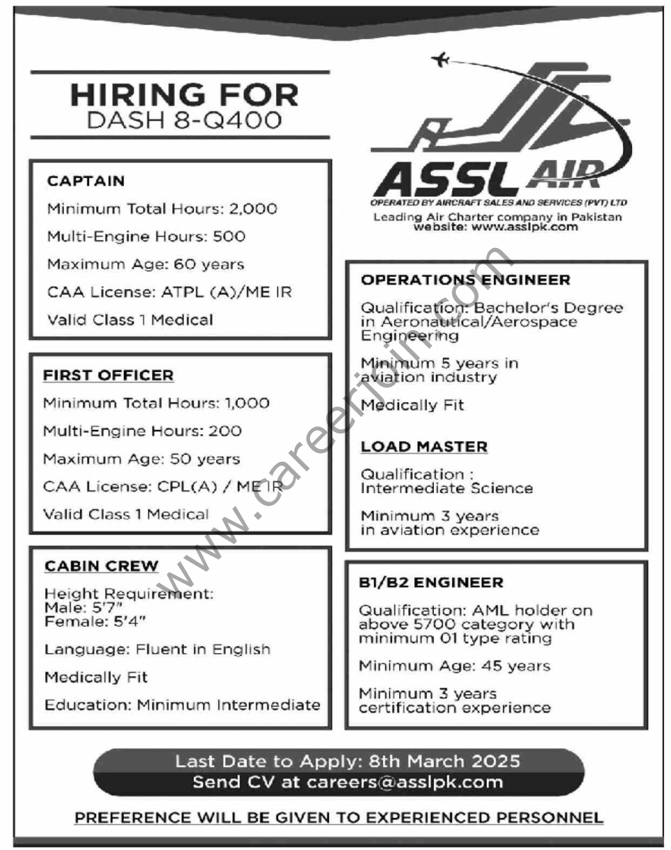 ASSL Air Jobs 02 March 2025 Dawn 1